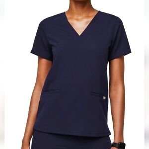 Figs Scrubs Casma Top Navy Blue XXS Lot of 4